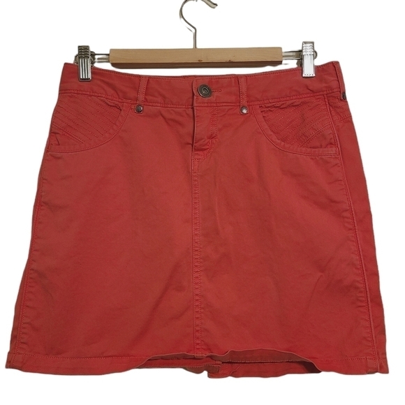 Athleta | Kaleidoscope Denim Mini Skirt in Watermelon (Size 2) - Picture 1 of 14